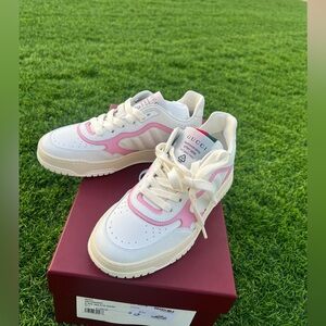 Gucci reweb White and Pink Athletic Shoes